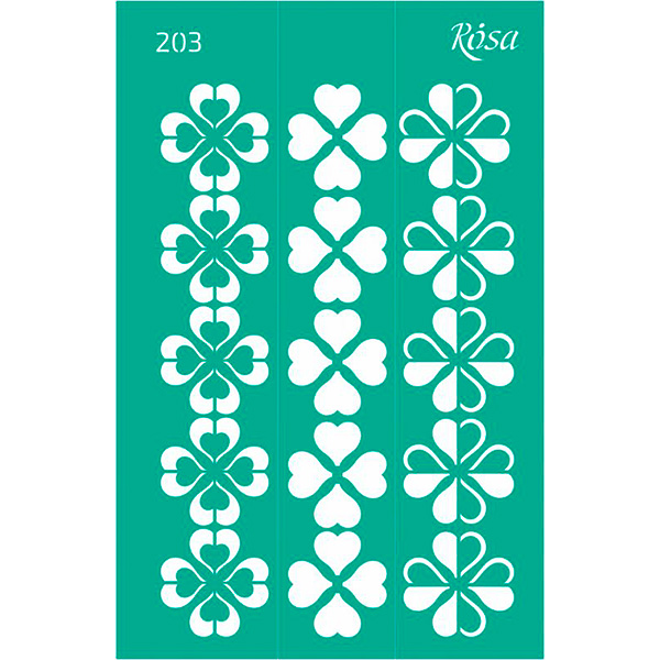 Трафарет багаторазовий самоклеючий Бордюрний 13*20 см №203 серія "Закохан 2326 Трафарет багаторазовий самоклеючий Бордюрний 13*20 см №203 серія "Закохан 2326