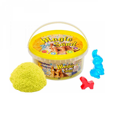 Пісок Magic sand жовтого кольору у відрі 0350 кг 370-6