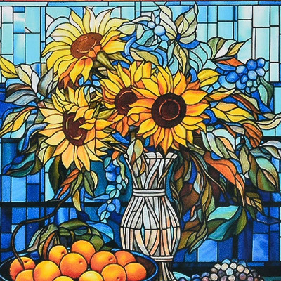 Алмазна картина Strateg Сонце у вазі 30х30 см DEEX16294 Алмазна картина Strateg Сонце у вазі 30х30 см DEEX16294