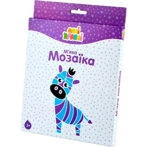 Аплікація М'яка мозаїка Зебра ММ-03 Аплікація М'яка мозаїка Зебра ММ-03