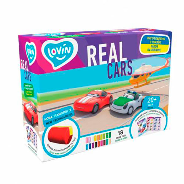Набір для ліплення з тістом Real Сars TM Lovin 41191 Набір для ліплення з тістом Real Сars TM Lovin 41191
