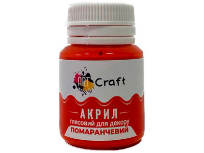 Фарба акрил глянець для декору "Помаранчевий" AG-7527