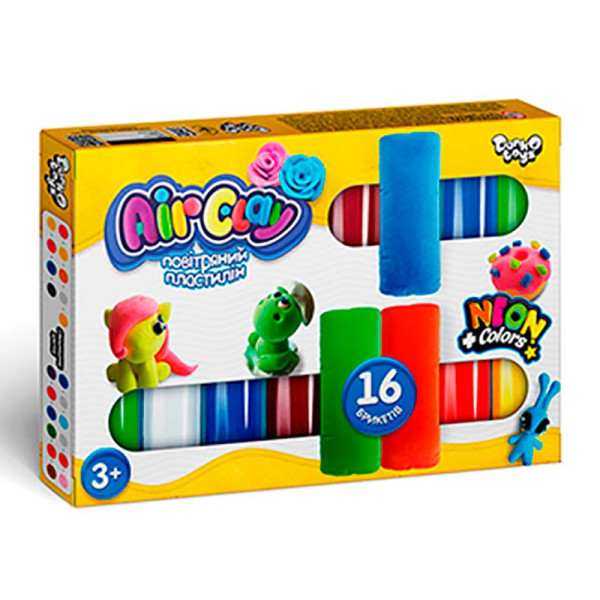 Повітряний пластилін DankoToys "Air Clay" різнобарвний ARCL-04-01U