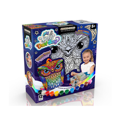 Рюкзак-розмальовка Danko Toys "My Color Owl-Bag" в вигляді сови COWL-01-01U