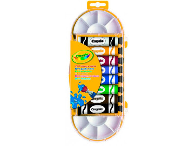 Фарби Crayola гуаш з пензликом 8 кольорів 7407