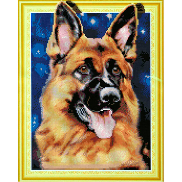 Алмазна картина "Німецька вівчарка" 40х50 см FA20288 Алмазна картина "Німецька вівчарка" 40х50 см FA20288