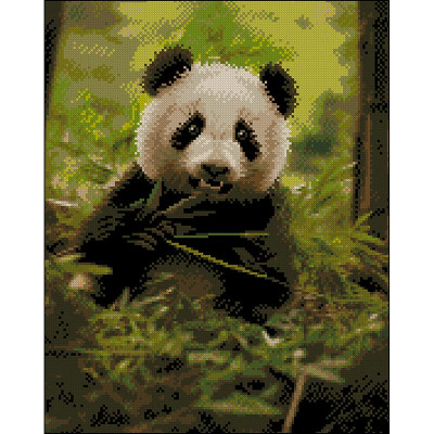 Алмазна картина Strateg Пухнаста панда 40x50 см ZAV4050-48