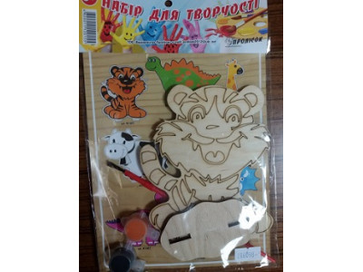 Деревяна розмальовка "Тигреня" R1001 Деревяна розмальовка "Тигреня" R1001