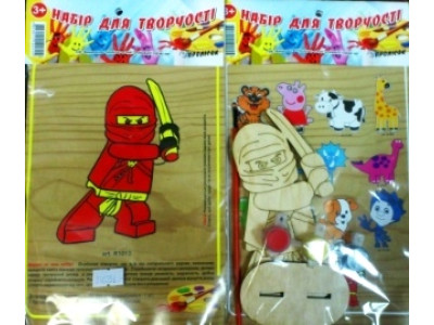 Дерев'яна розмальовка "Нінзяго" R1013