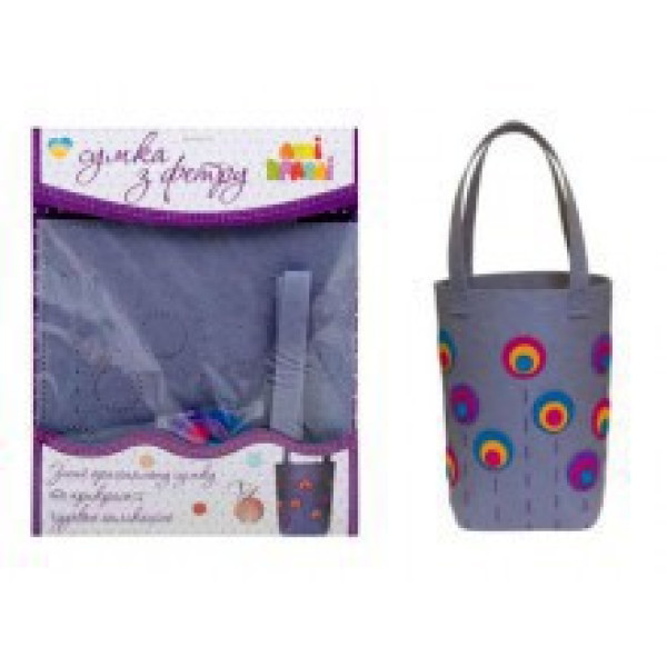 Набір для творчості Сумка з фетру "Квіткова" 0393