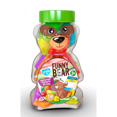 Набір для ліплення з повітряним пластиліном Funny Bear ТМ Lovin 70154