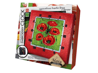 Набір для творчості "Embroidery clock" Макі DankoToys 5521 02