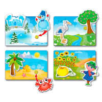 Вжик-вжик Липучки Vladi Toys "Пори року" розвиваючі VT1302-23