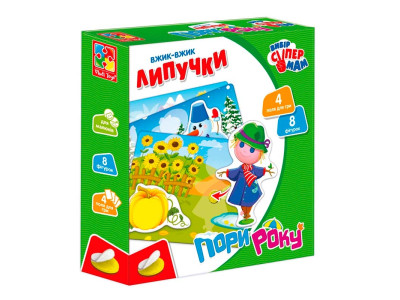 Вжик-вжик Липучки Vladi Toys "Пори року" розвиваючі VT1302-23