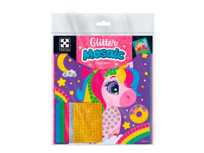 Набір для творчості Vladi Toys «Єдиноріг та морозиво» зі блискучою мозаїкою VT4511-12