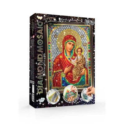 Алмазна мозаїка DIAMOND MOSAIC" А4 №9 Смоленьська Богородиця DM-02-09