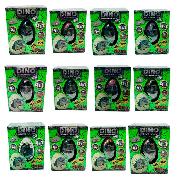 Набір Яйце динозавра Danko toys Dino Paleontology. EGG 4 в 1 для творчості DP-03-01