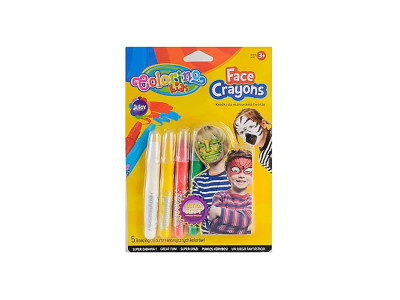 Крейда для обличчя олівці 5 кол.стандарт блістер COLORINO/12/ 80047PTR