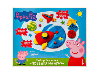 Набір для ліплення "ПОЇЗДКА НА МІСЯЦЬ" тм Peppa Pig 28546
