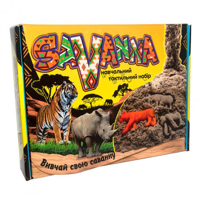 Набір для творчості Savanna кінетичний пісок укр. 51204 Набір для творчості Savanna кінетичний пісок укр. 51204