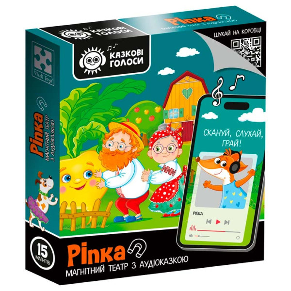 Магнітний театр Vladi Toys Казкові голоси "Ріпка" з аудіоказкою VT3206-40 Магнітний театр Vladi Toys Казкові голоси "Ріпка" з аудіоказкою VT3206-40