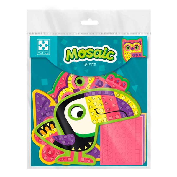 Набір для творчості Vladi Toys мяка мозаїка "Птахи" VT4511-09