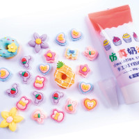 Набір для творчості Vladi Toys "Клей з кабашонами. Сердечка мікс" VT4600-04