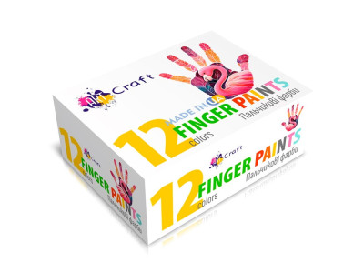 Набір пальчикових фарб 12 шт. по 20 мл 5025-AC Набір пальчикових фарб 12 шт. по 20 мл 5025-AC