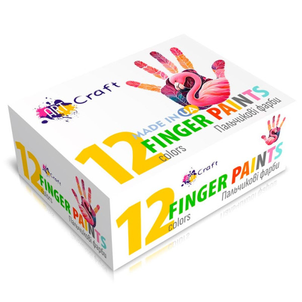 Набір пальчикових фарб 12 шт. по 20 мл 5025-AC Набір пальчикових фарб 12 шт. по 20 мл 5025-AC