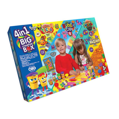 Набір для творчості Danko Toys "4в1 BIG CREATIVE BOX" укр. BCRB-01-01U