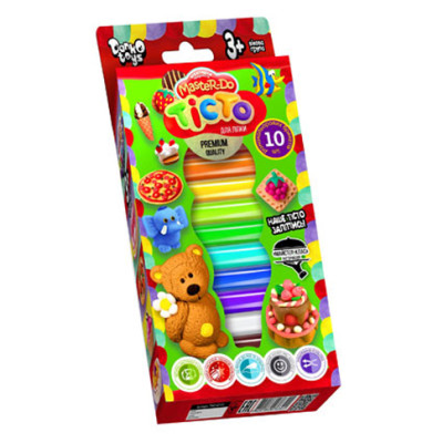Тісто для ліплення Danko Toys "Master Do" 10 кольорів TMD-02-02