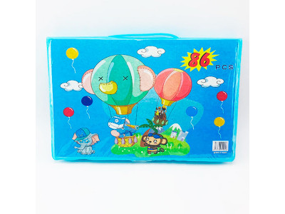 Дитячий набір художникаблакитнийу кейсі86 предметів N29 blue