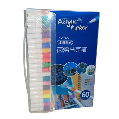 Набір маркерів Acrylic Marker для малювання акрілові 60 штук 9102-60