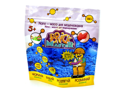 Nano-маса для моделювання TM Brick Master (синій) 200г Nano-маса для моделю 9000