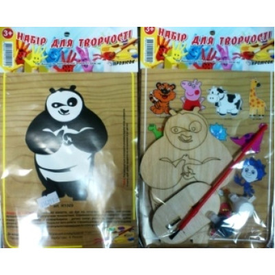 Дерев'яна розмальовка "Панда" R1009