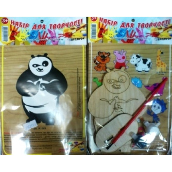 Дерев'яна розмальовка "Панда" R1009