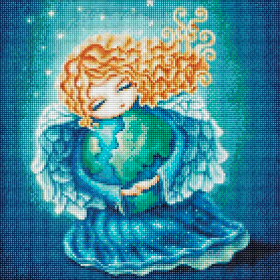 Алмазна мозаїка "Ангел земли" ©Elena Schweitzer Ідейка AMO7317 40х40 см AMO7317 Алмазна мозаїка "Ангел земли" ©Elena Schweitzer Ідейка AMO7317 40х40 см AMO7317