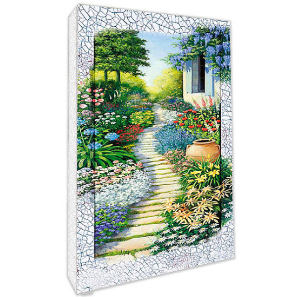 Декупаж на полотні Пейзаж "Літній день" 20x40 см 94670