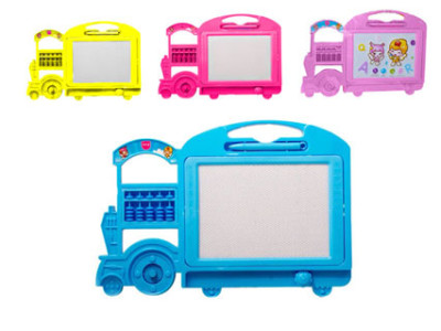 Дошка малювальна паровоз із рахівницями 4 кольори BT-MB-0004 Дошка малювальна паровоз із рахівницями 4 кольори BT-MB-0004