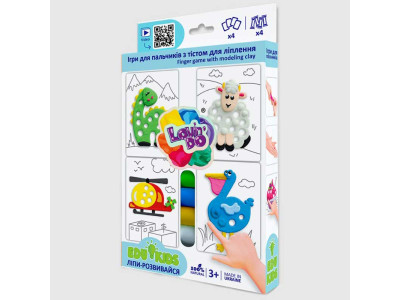 Набір тіста для ліплення TM LovinDo Edu kids Ігри для пальчиків 9 41052 Набір тіста для ліплення TM LovinDo Edu kids Ігри для пальчиків 9 41052