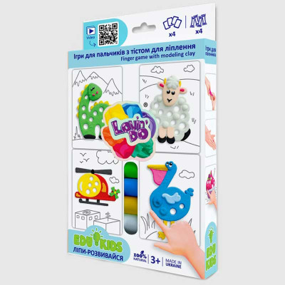 Набір тіста для ліплення TM Lovin'Do Edu kids Ігри для пальчиків 9 41052
