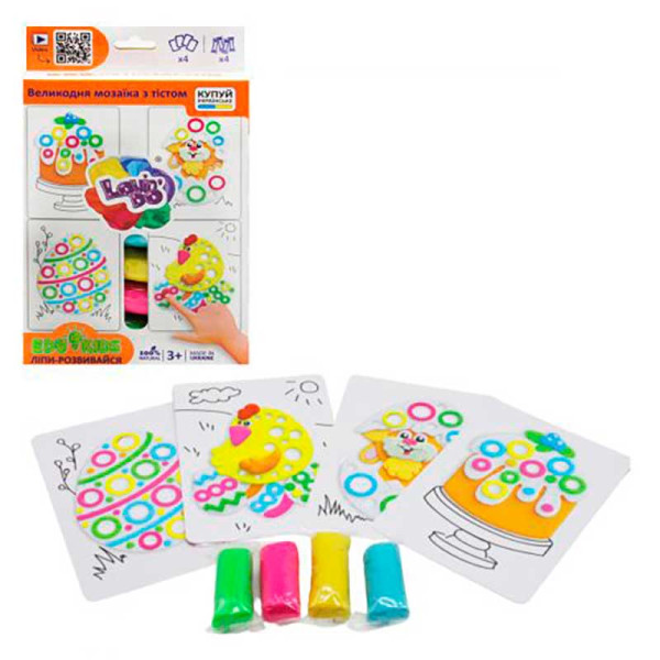 Мозаїка для пальчиків з тістом TM Lovin'Do EDUKIDS 11 41122 Мозаїка для пальчиків з тістом TM Lovin'Do EDUKIDS 11 41122