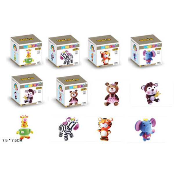 Пластилін-застигаючий 6 моделей+інструкція 51816