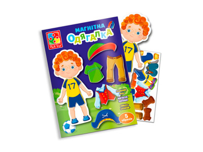 Гра на магнітах "Хлопчик" у папці VT3204-29 Гра на магнітах "Хлопчик" у папці VT3204-29