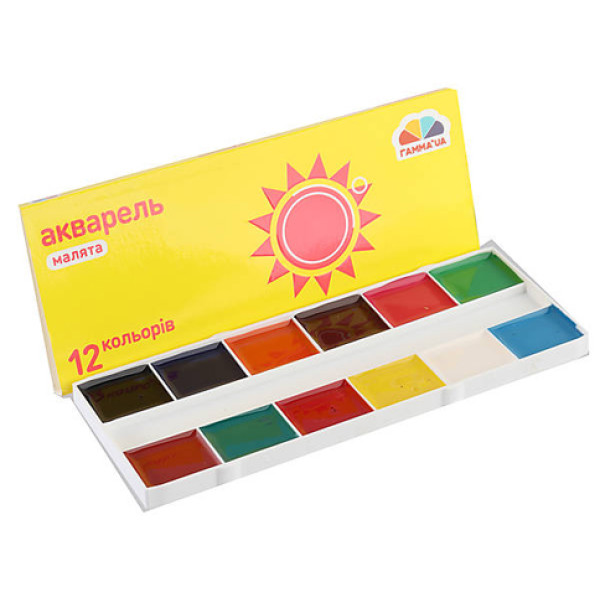 Фарби "Малюки" (12 кольорів) 100102
