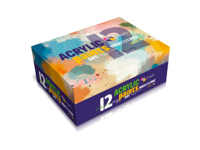 Набір акрилових фарб ArtCraft 12 шт. по 20 мл 5082-AC