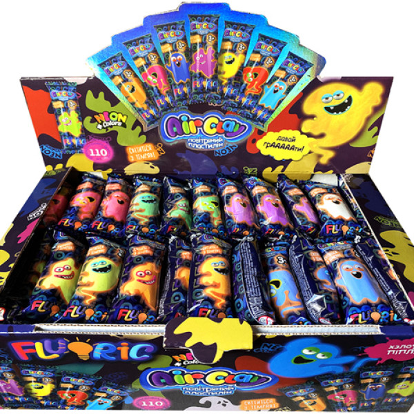 Повітряний пластилін DankoToys "Air Clay" різнобарвний ARCL-F-01-01U