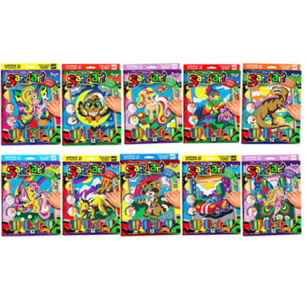 Набір для творчості Фреска з піску SandArt SA-01-01020304... 10 Набір для творчості Фреска з піску SandArt SA-01-01020304... 10