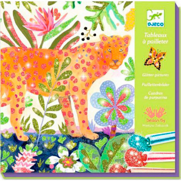 Художній комплект малювання кольоровими блискітками "Тропіки"DJ09509 DJ09509