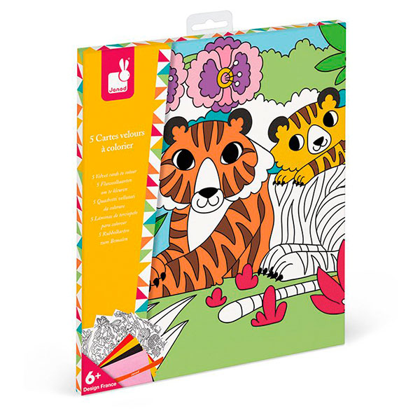 Набір для творчості Janod Оксамитові картини J07792 J07792 Набір для творчості Janod Оксамитові картини J07792 J07792